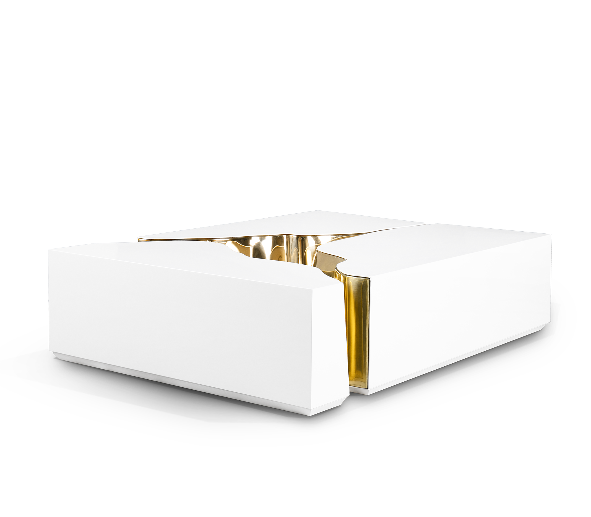 Mesa de Centro Branca Fissure