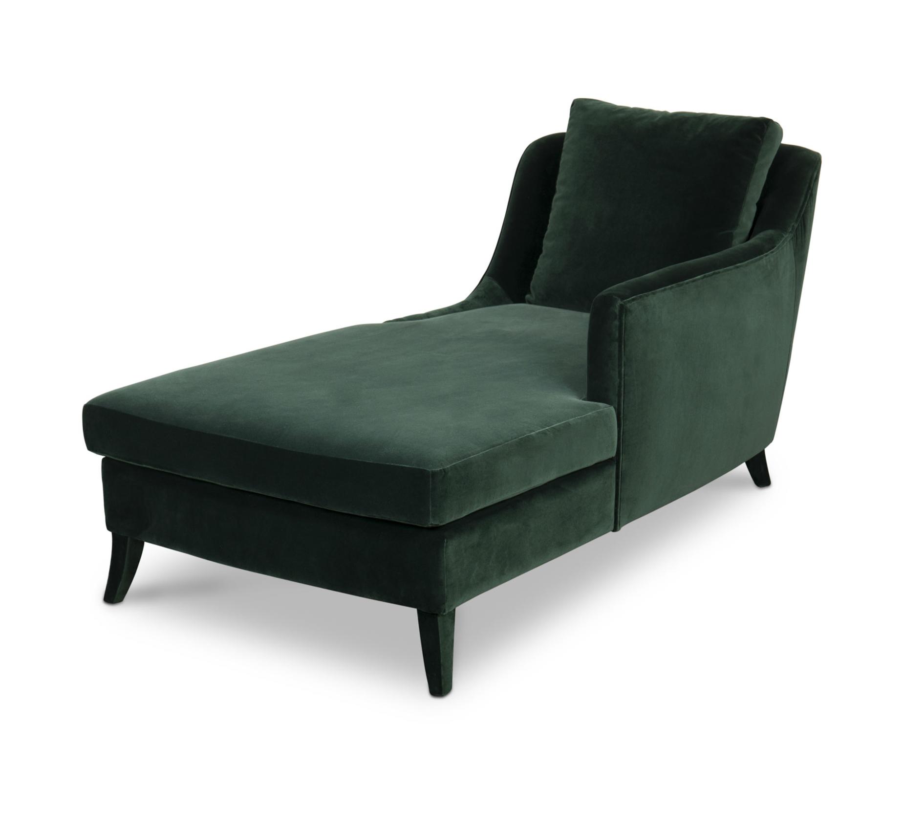 Chaise Longue em Veludo Luxuoso