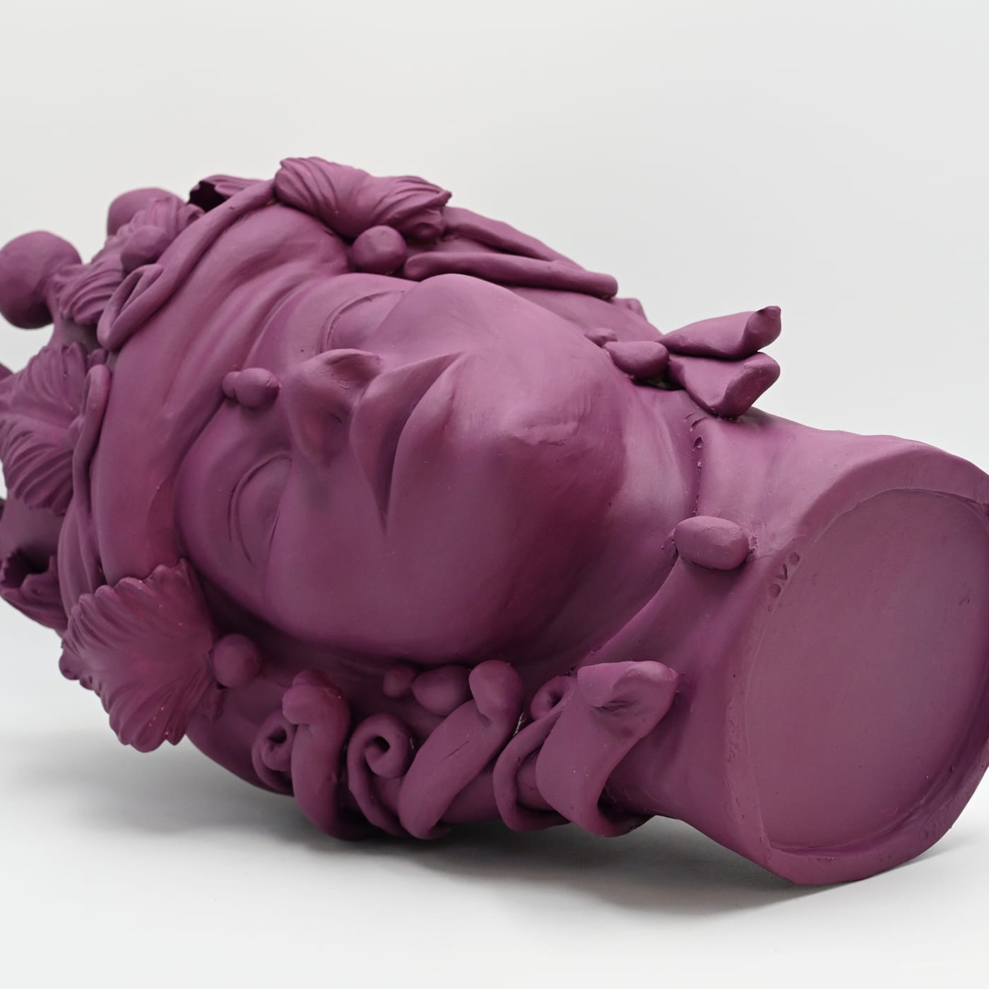 Escultura artesanal Moor's Head roxa