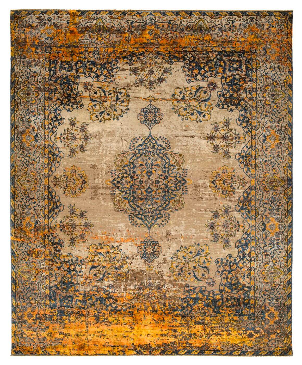 Tapete Kirman Robson Artwork 19 Laranja | Tamanho: 250 × 300 cm