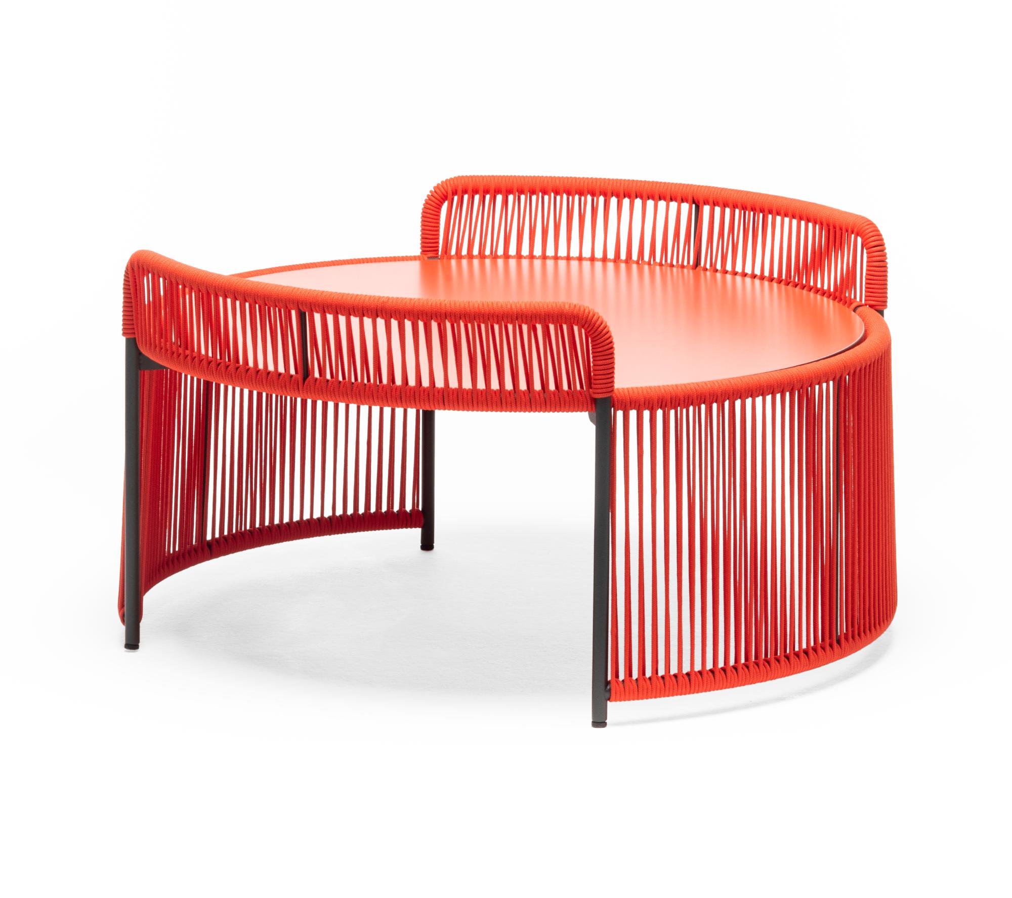 Mesa de Centro Redonda para Exterior Altana ME Vermelha