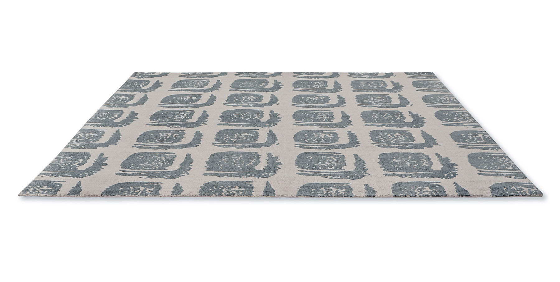 Tapete Woodblock Cinzento | Tamanho: 170 × 240 cm