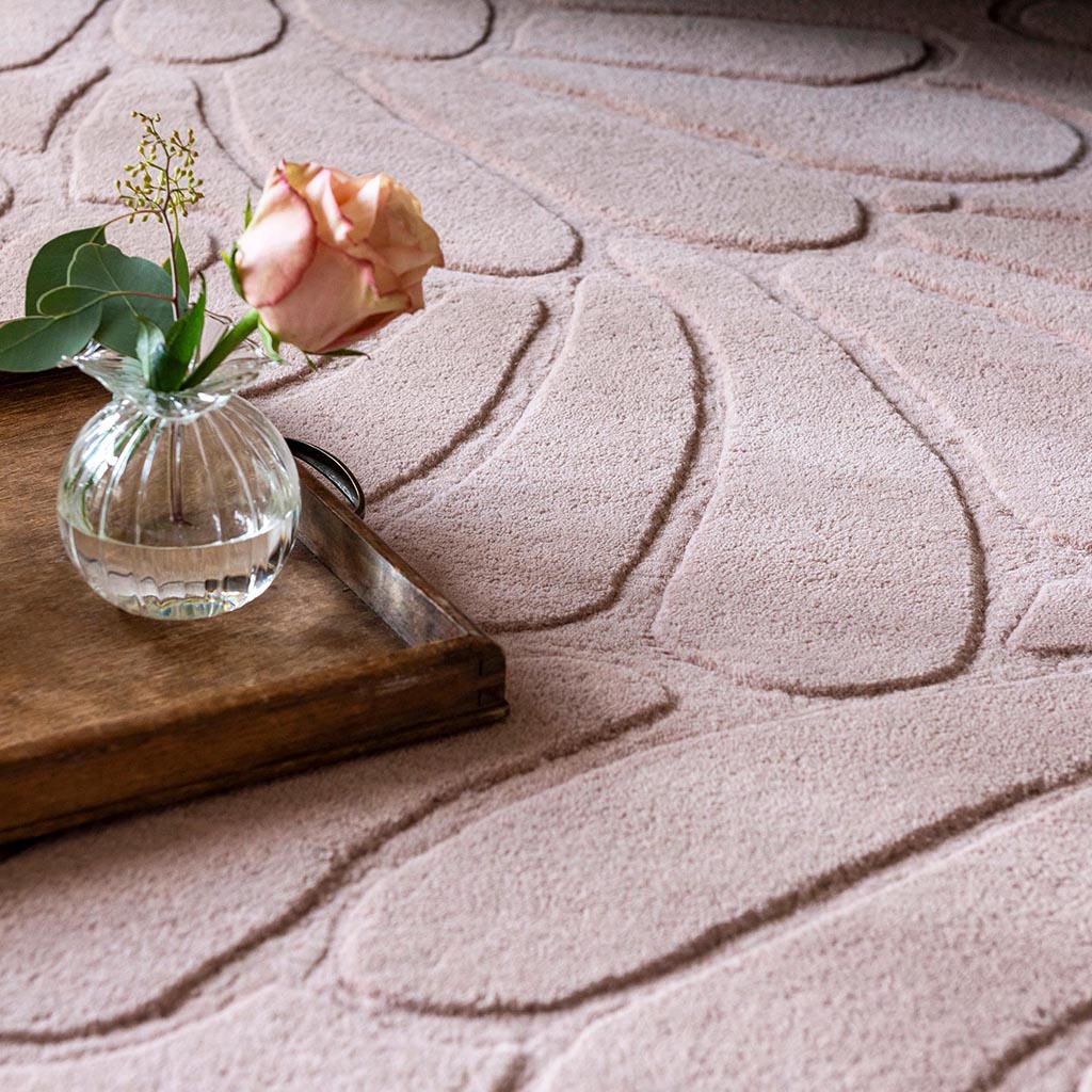 Tapete Coleby Petals Rosa Giz | Tamanho: 250 × 350 cm