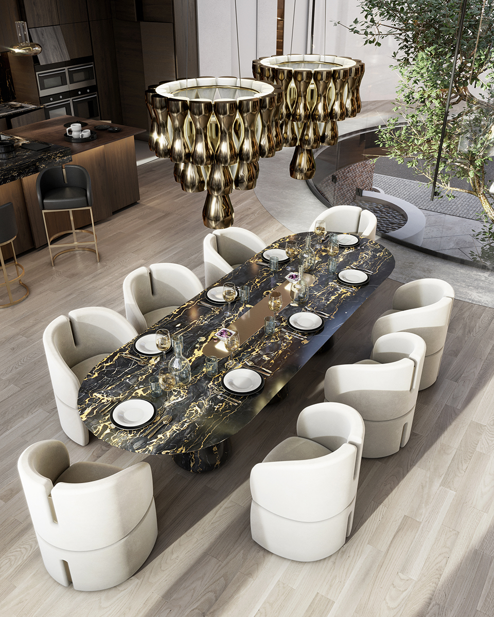 Candeeiro suspenso lustre Crown - 5