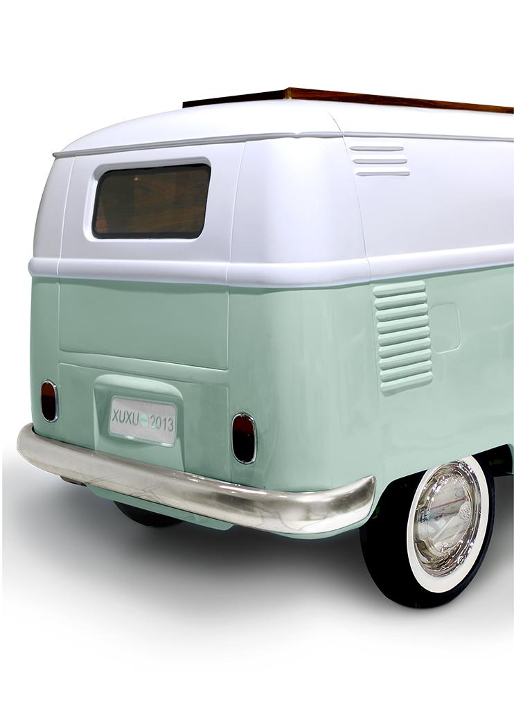 Conjunto de quarto caravana do viajante verde