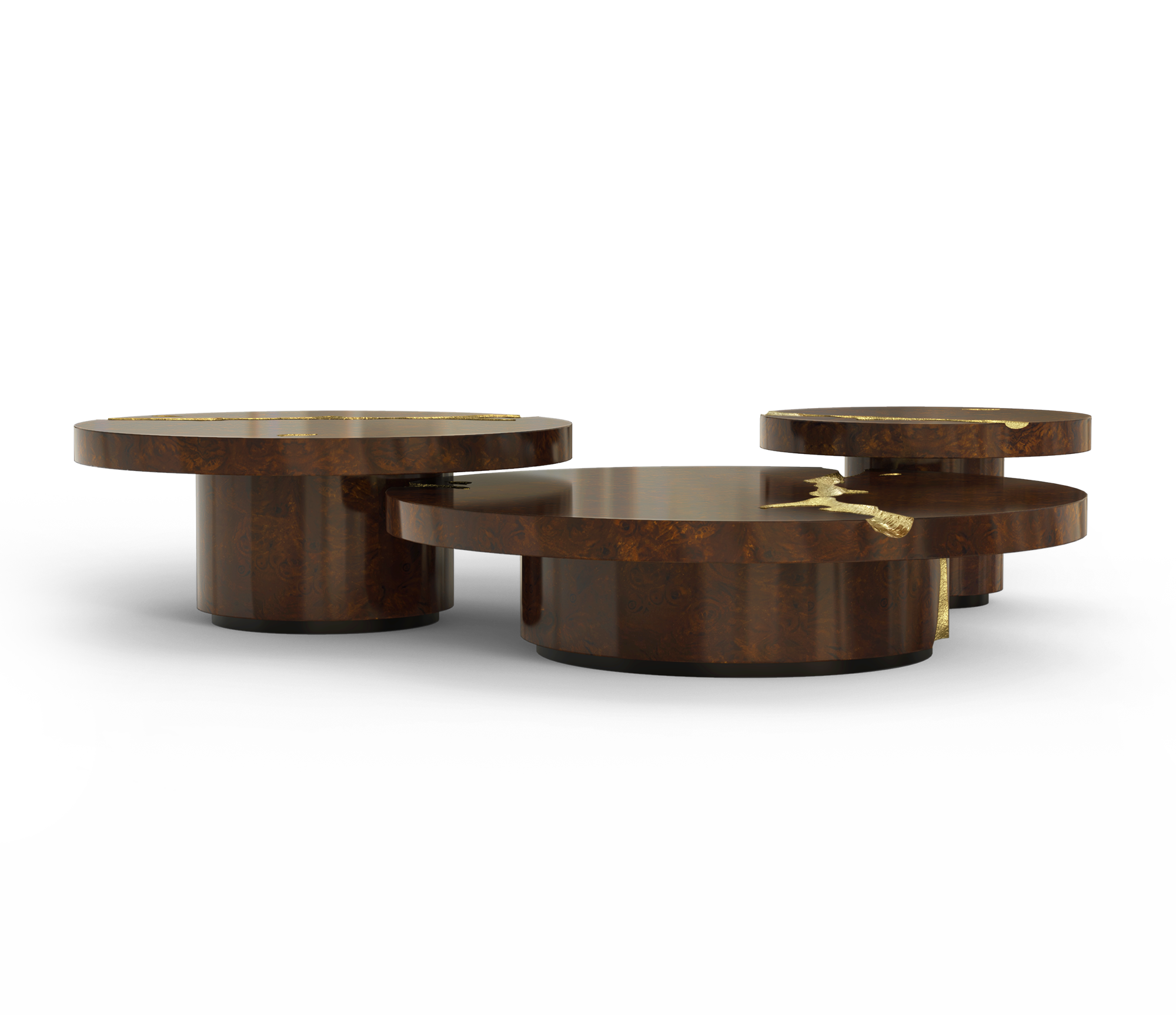 Conjunto 3 Peças Mesa de Centro Dominion Luxe