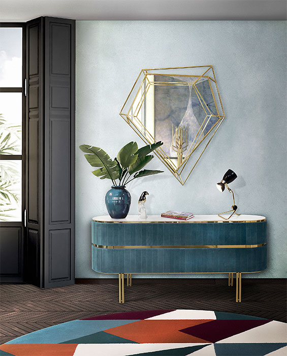 Espelho de parede pequeno Lustre