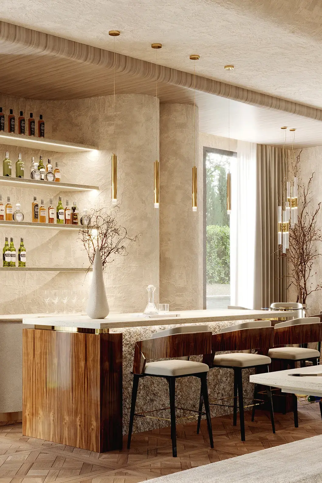 Candeeiro suspenso pequeno cascata - 4