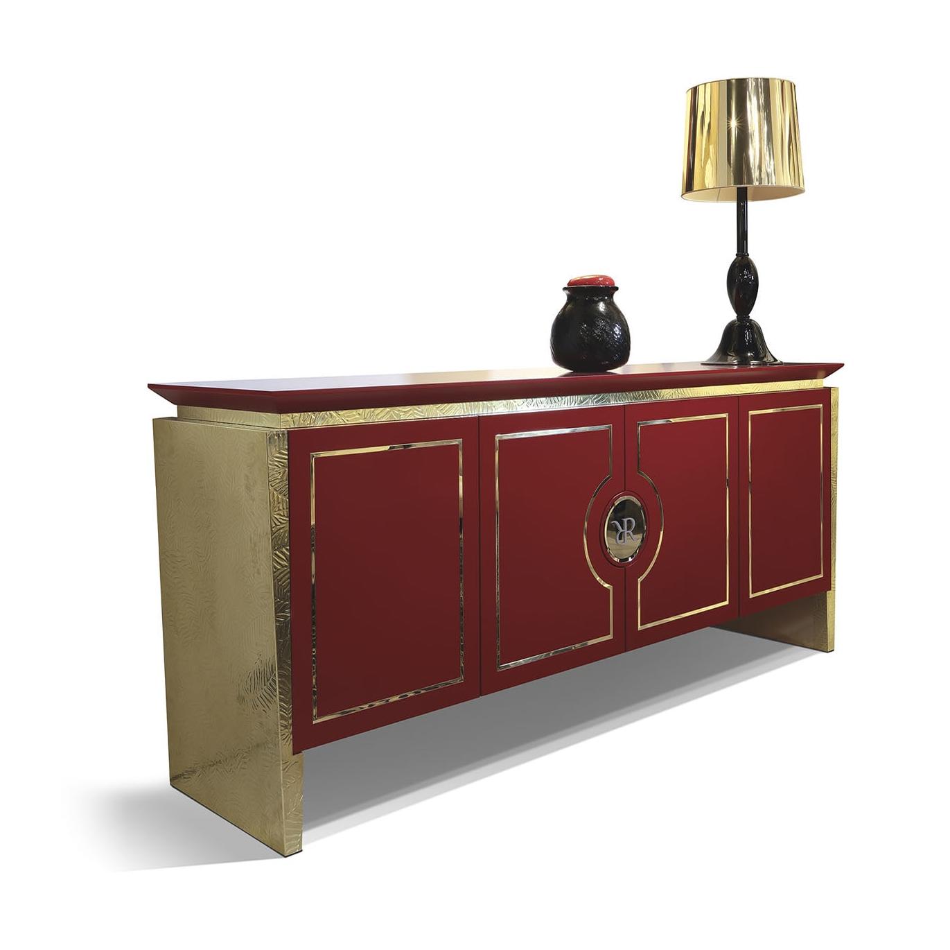 Aparador com Quatro Portas em Coral