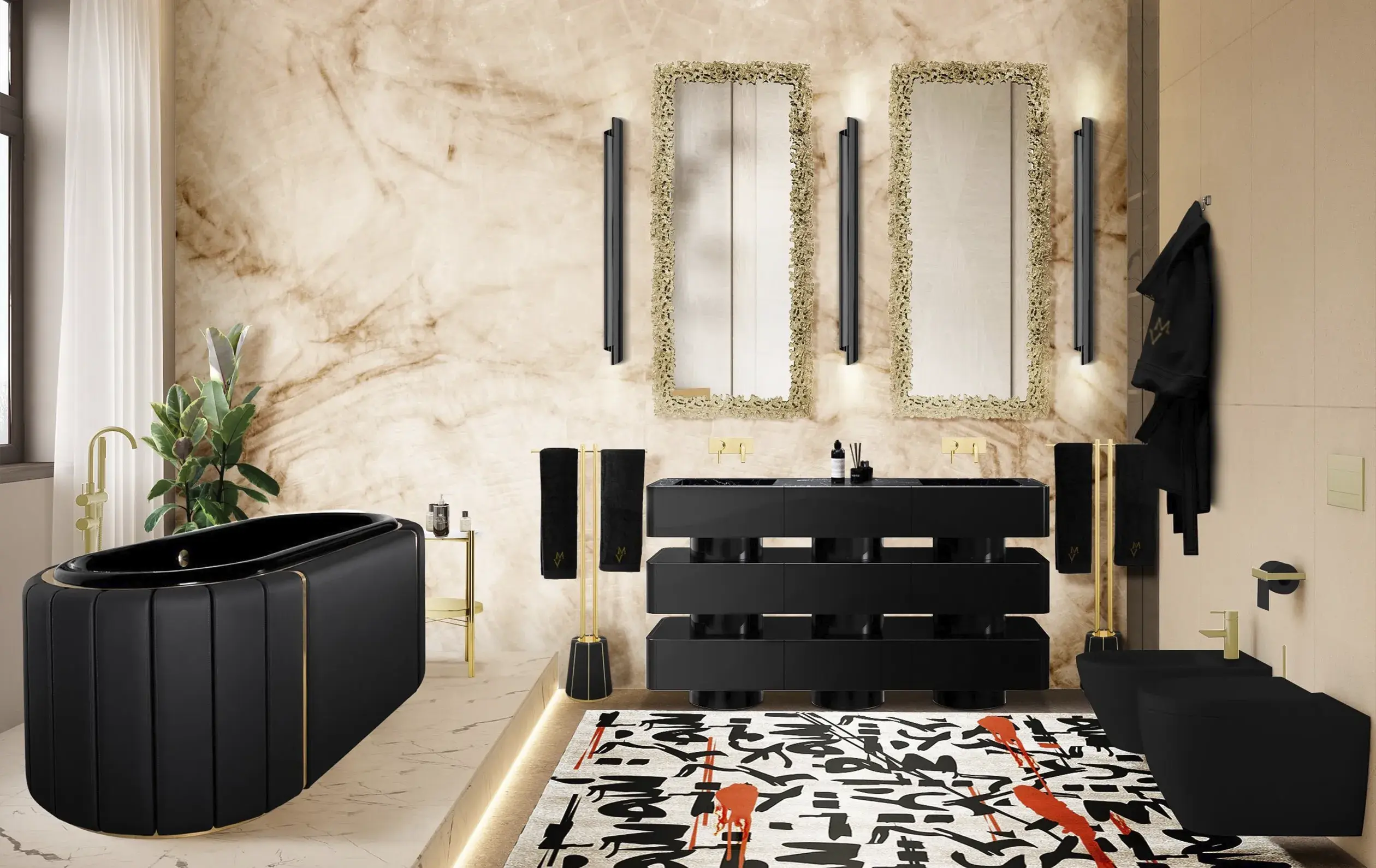 Banheira Regal Soak preta