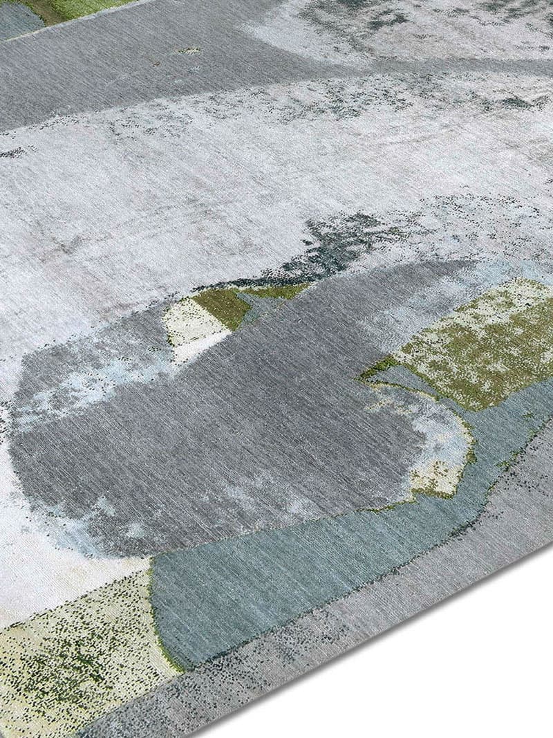 Tapete Green Rust Tecido à Mão | Tamanho: 122 × 183 cm