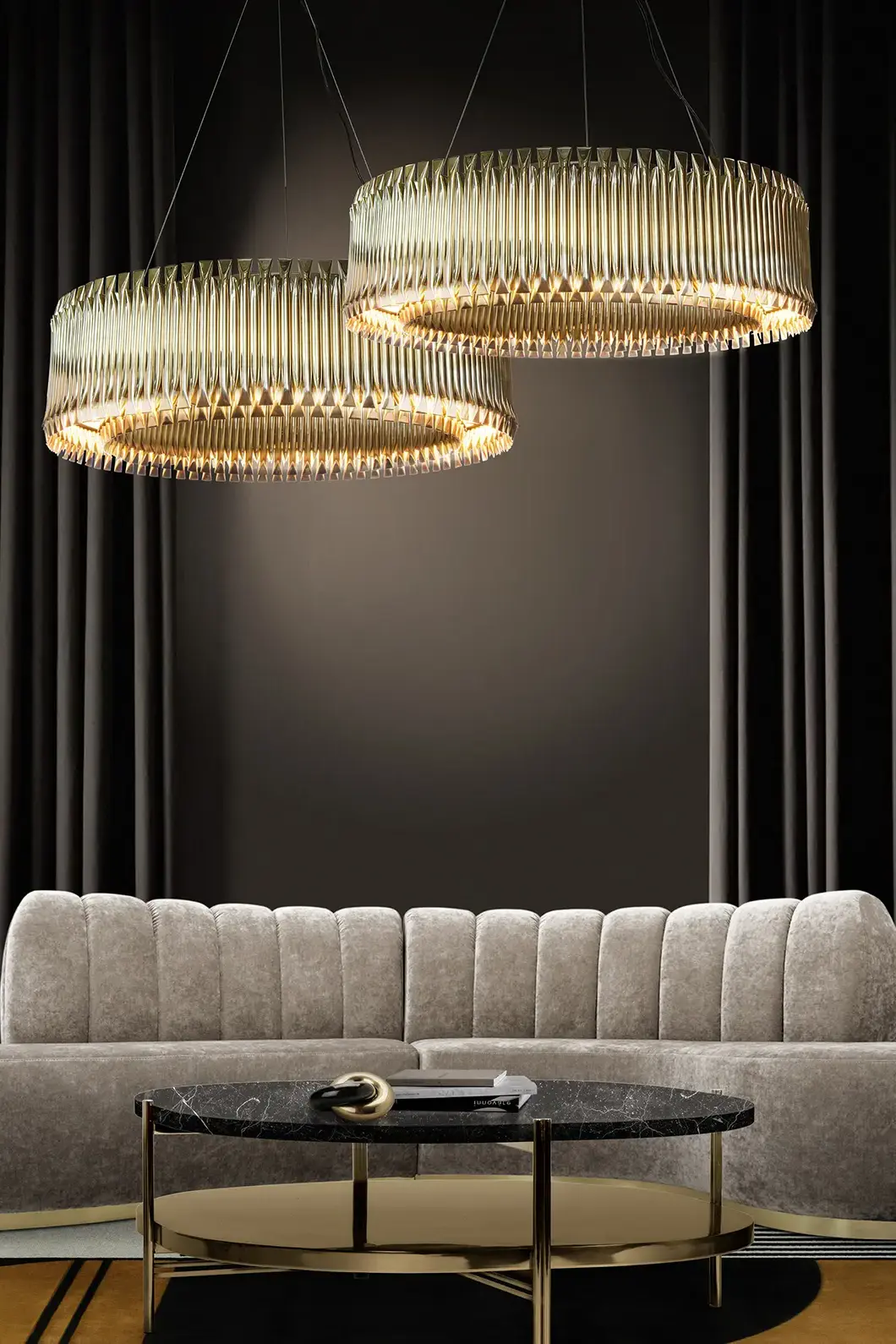 Candeeiro suspenso redondo Geometry - 1