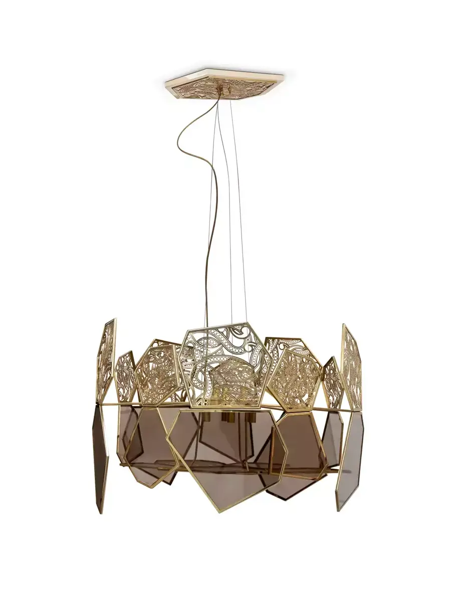 Lustre vidro bronze Hypnotique