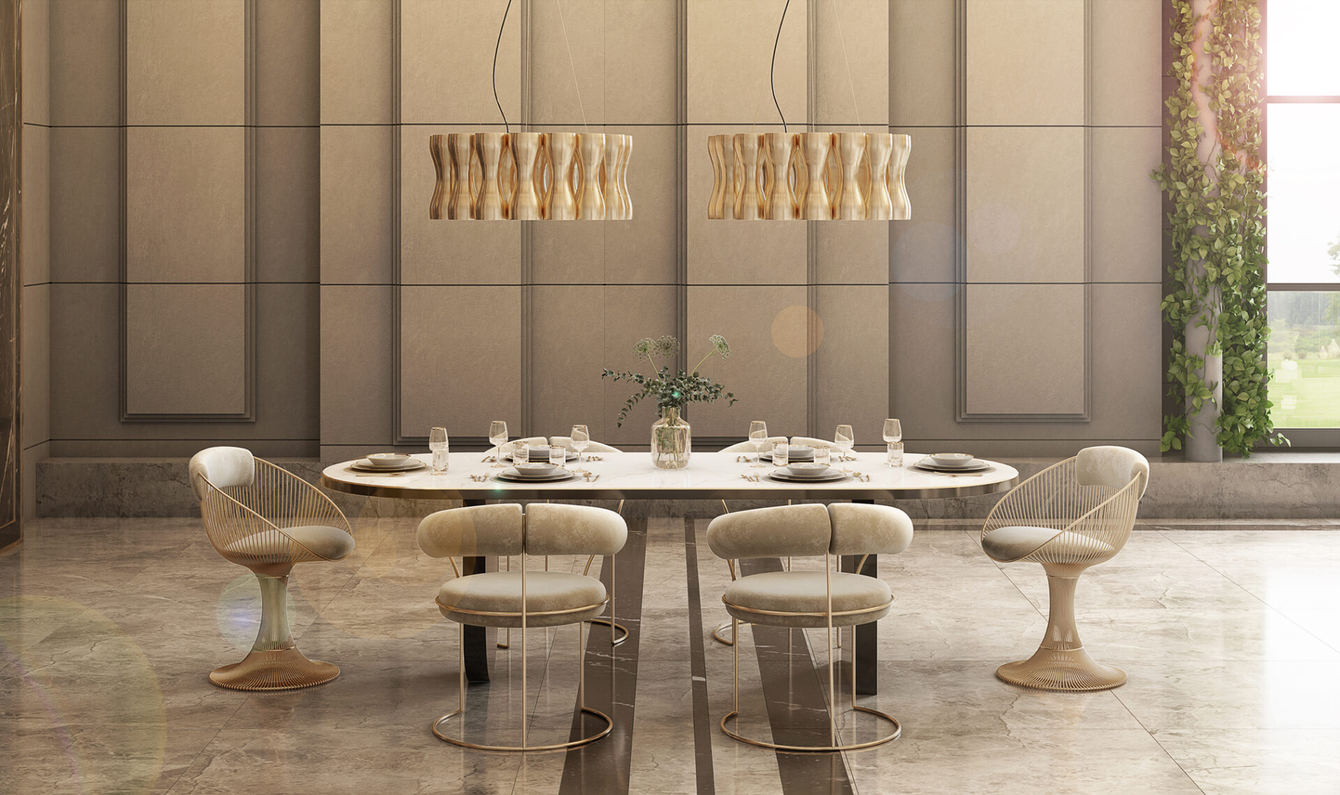 Candeeiro suspenso Crown