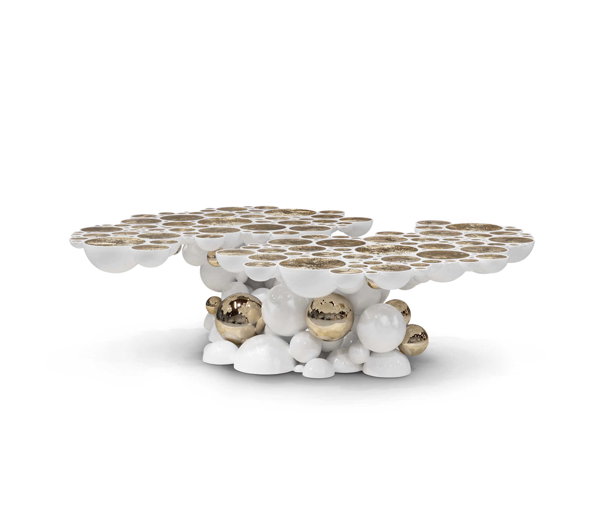 Mesa de Centro Branca Orbit