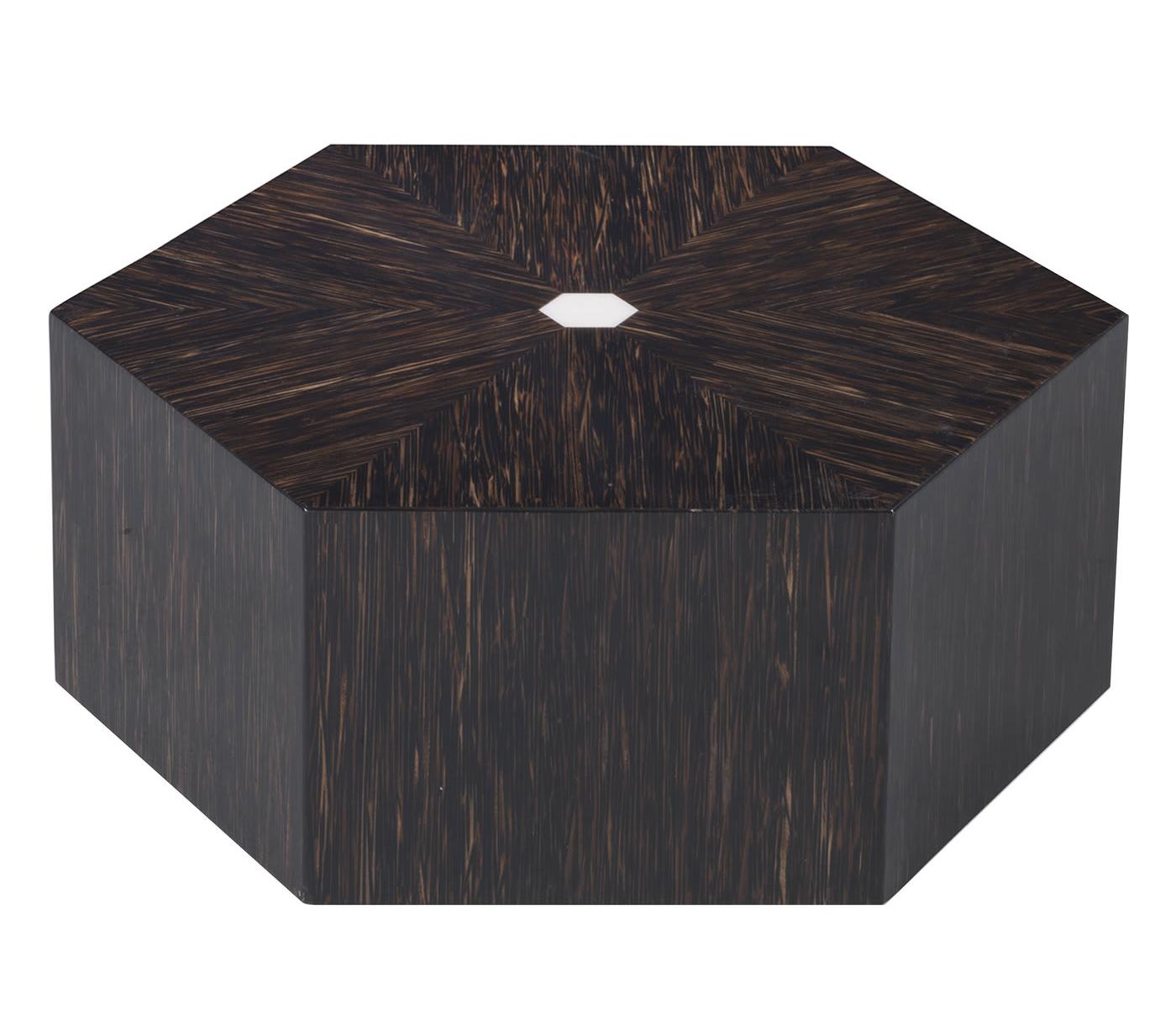 Mesa de Centro Hexagonal Preta