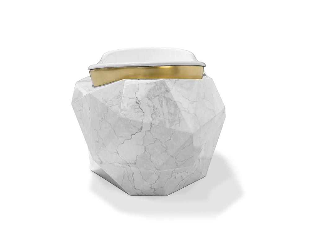 Banheira Gemstone mármore falso