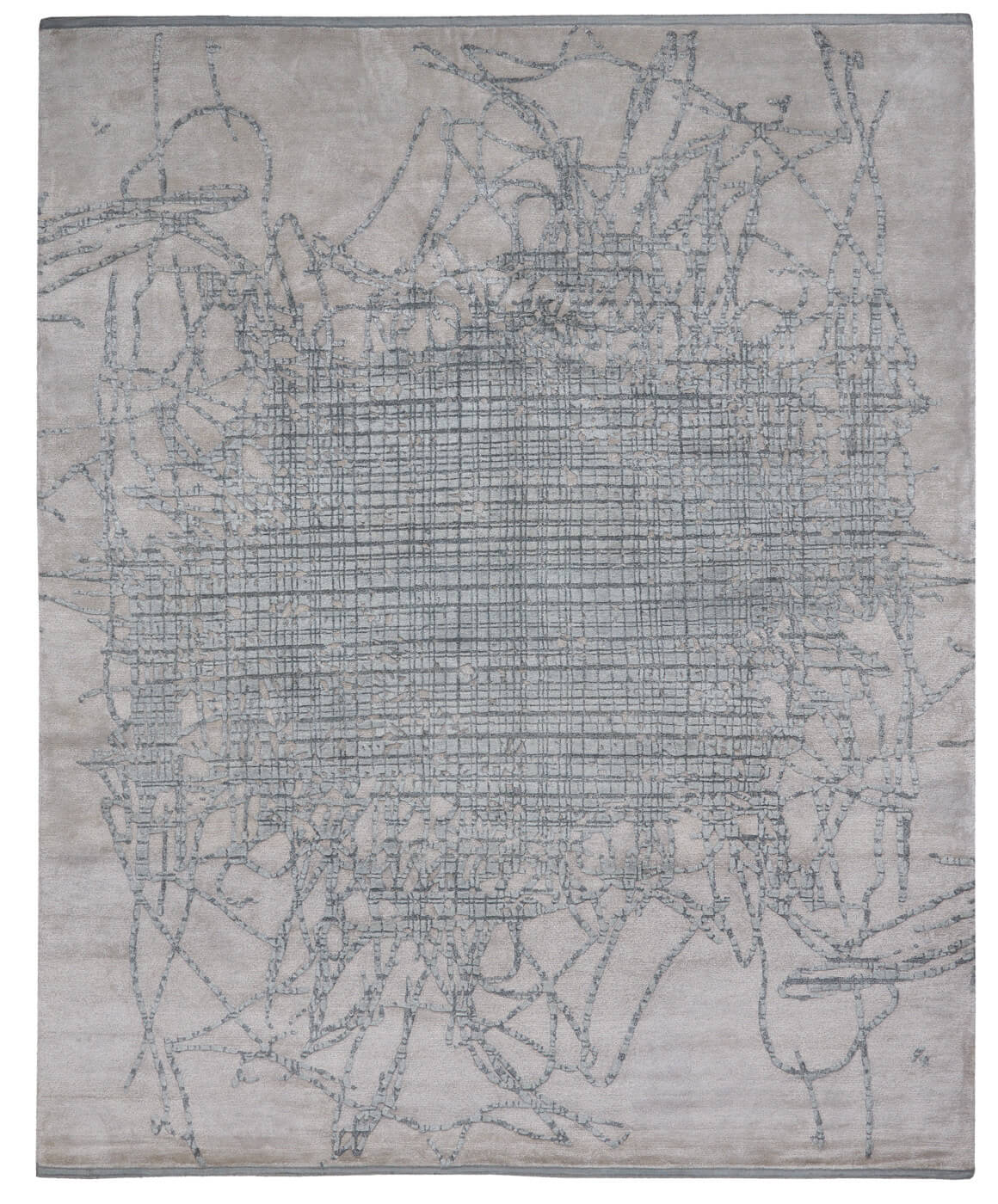 Tapete Grid Muted 2 Chrome