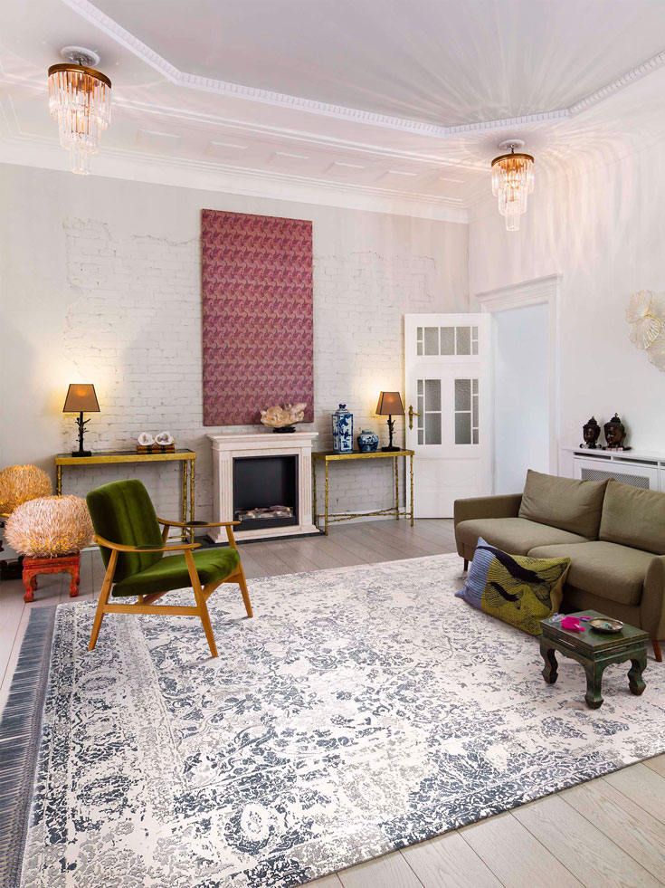 Tapete Silver Cinzento Luxury