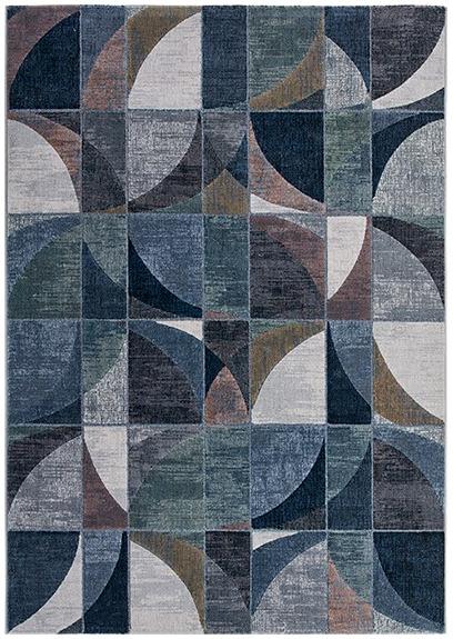 Tapete Geométrico Tecido à Máquina | Tamanho: 240 × 330 cm