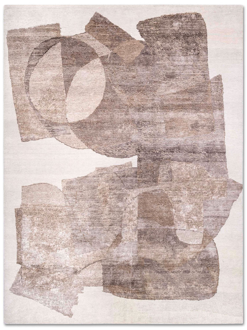 Tapete Silver Sand Luxury Feito à Mão