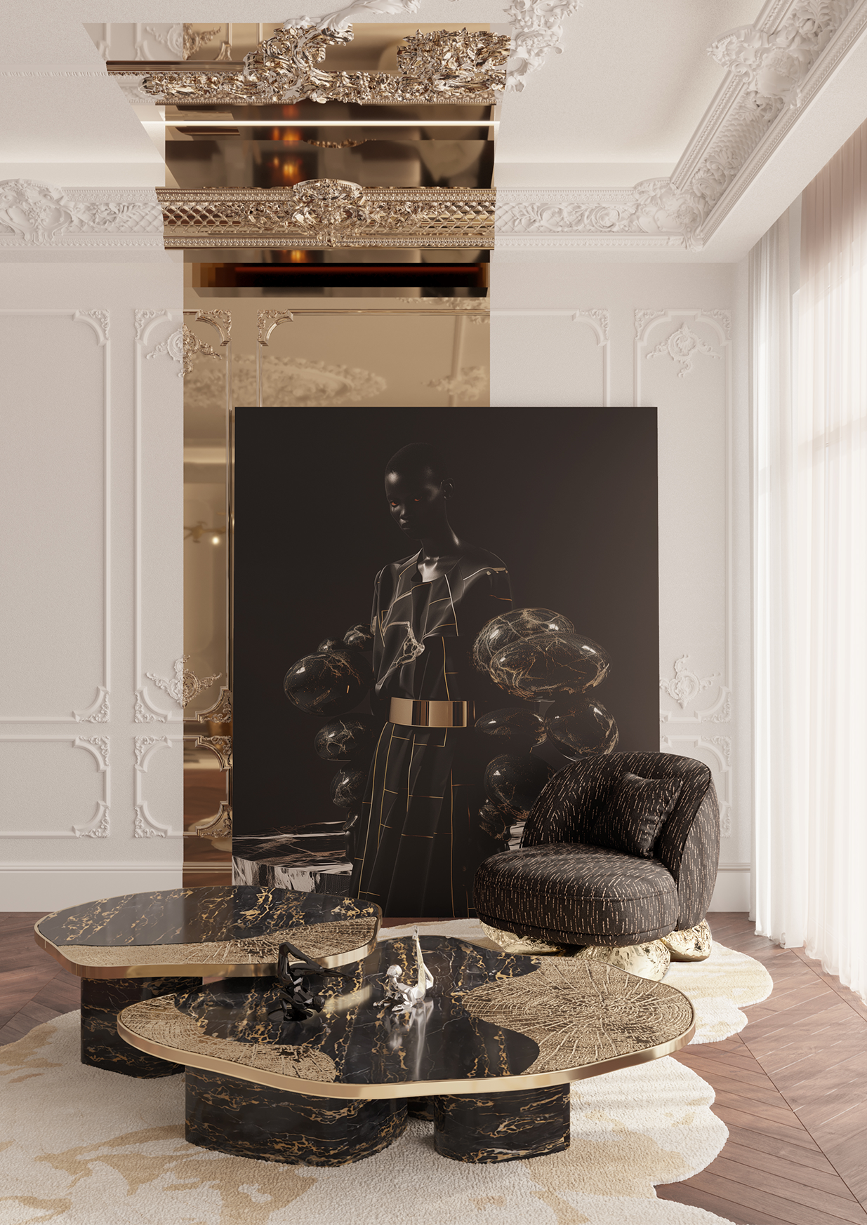 Poltrona Preta Angora II