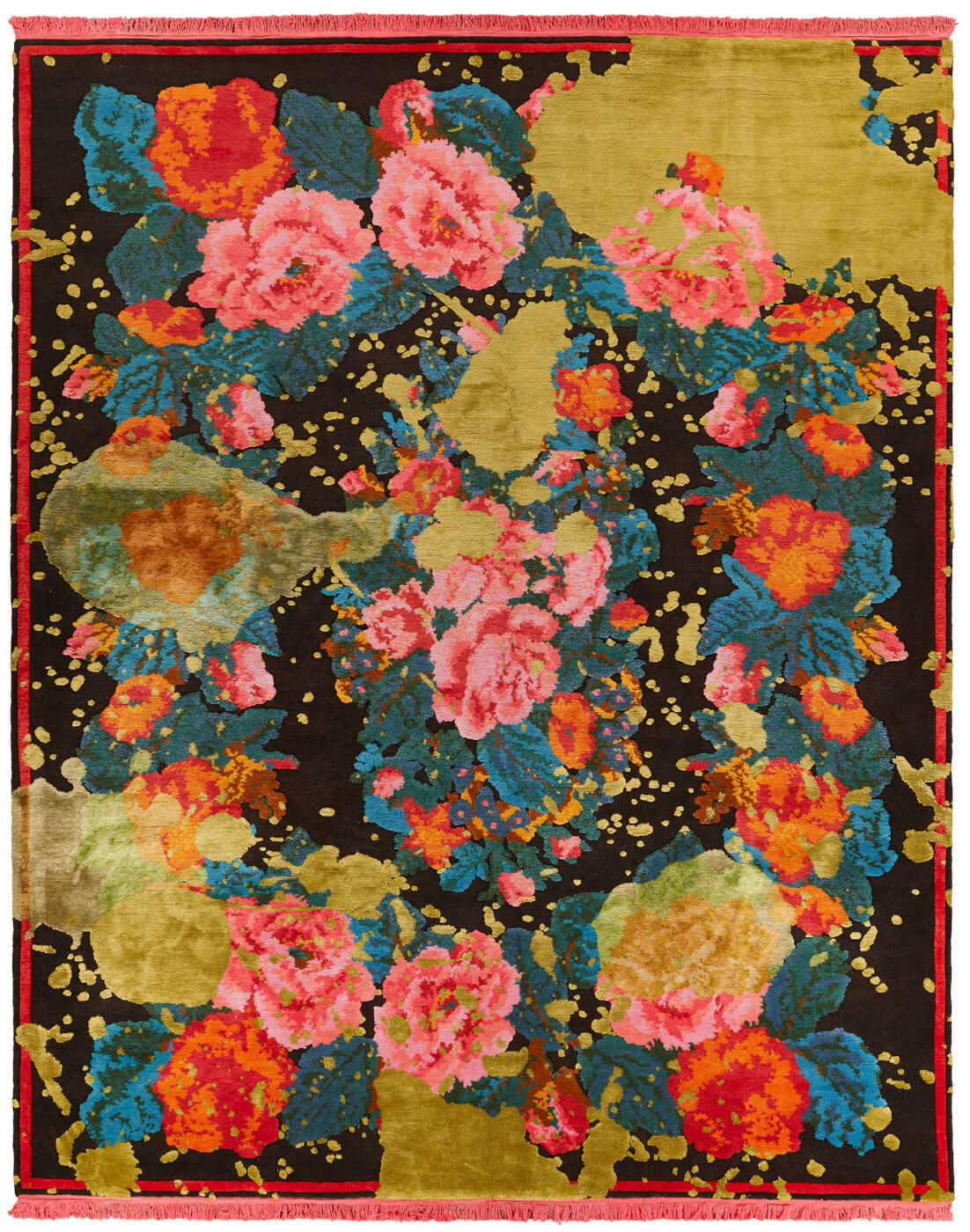 Tapete Janka Splashed Castanho Escuro