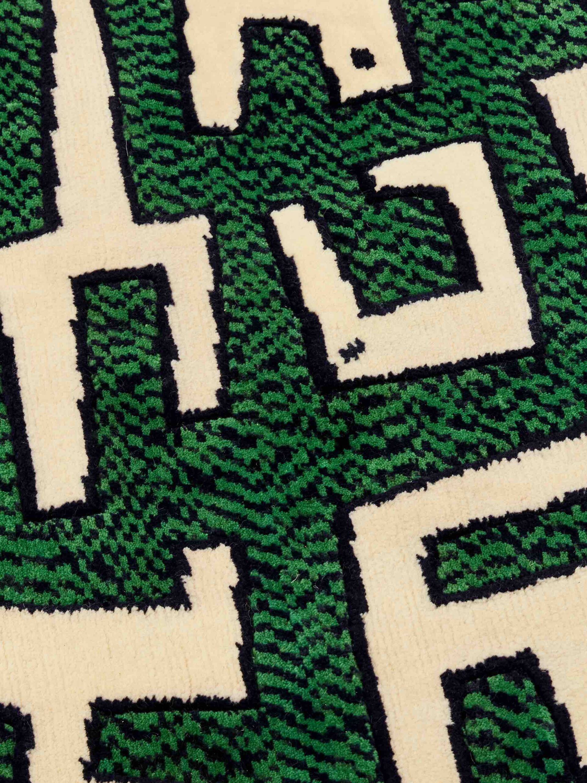 Tapete Ciliophora Verde Redondo Designer