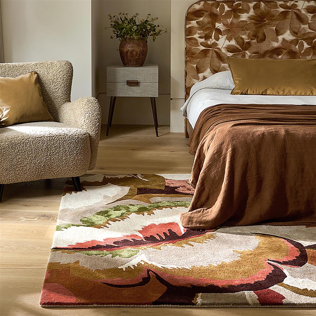 Tapete Calathea Âmbar/Rosewood Brasileiro | Tamanho: 200 × 280 cm