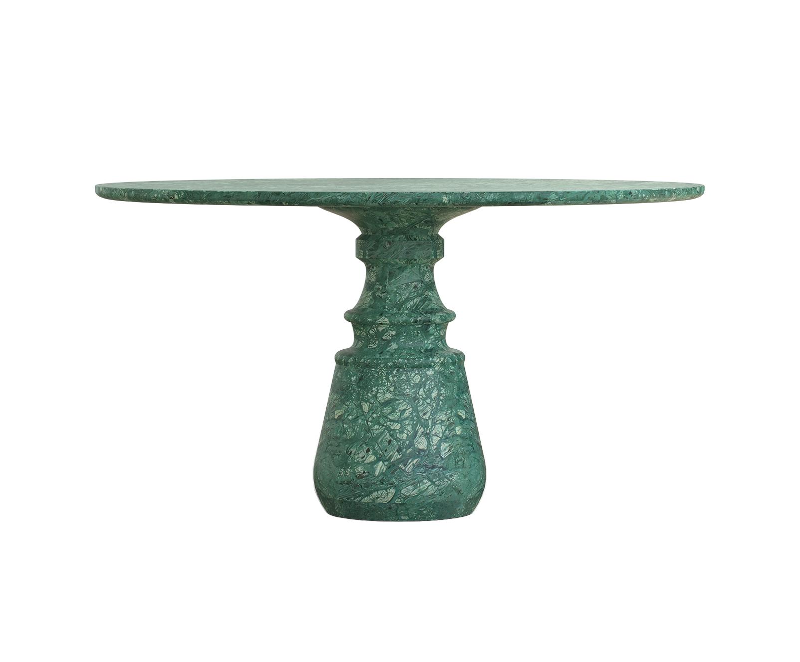 Mesa de Jantar Redonda Guatemala Obsidian