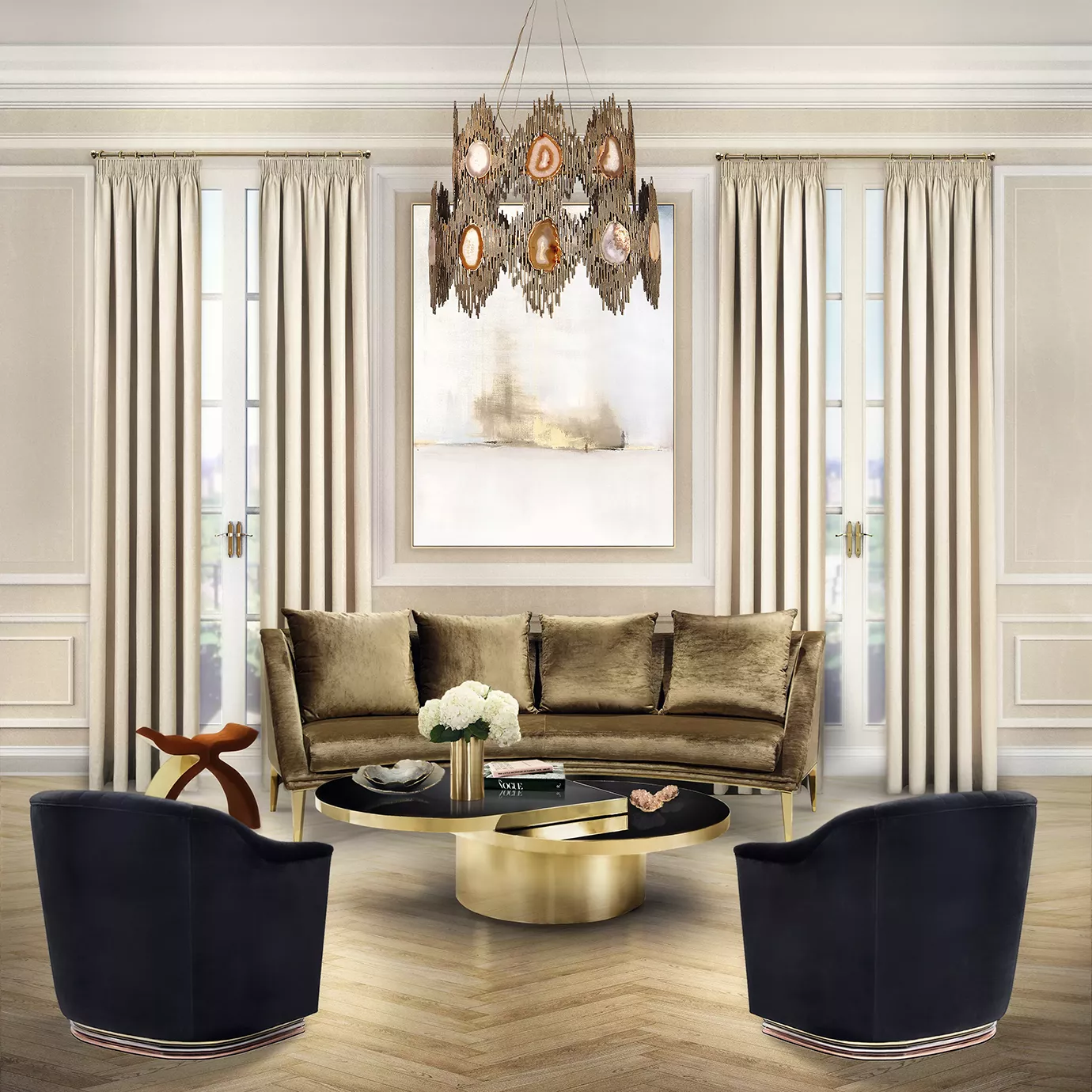 Lustre 2 anéis Vivara