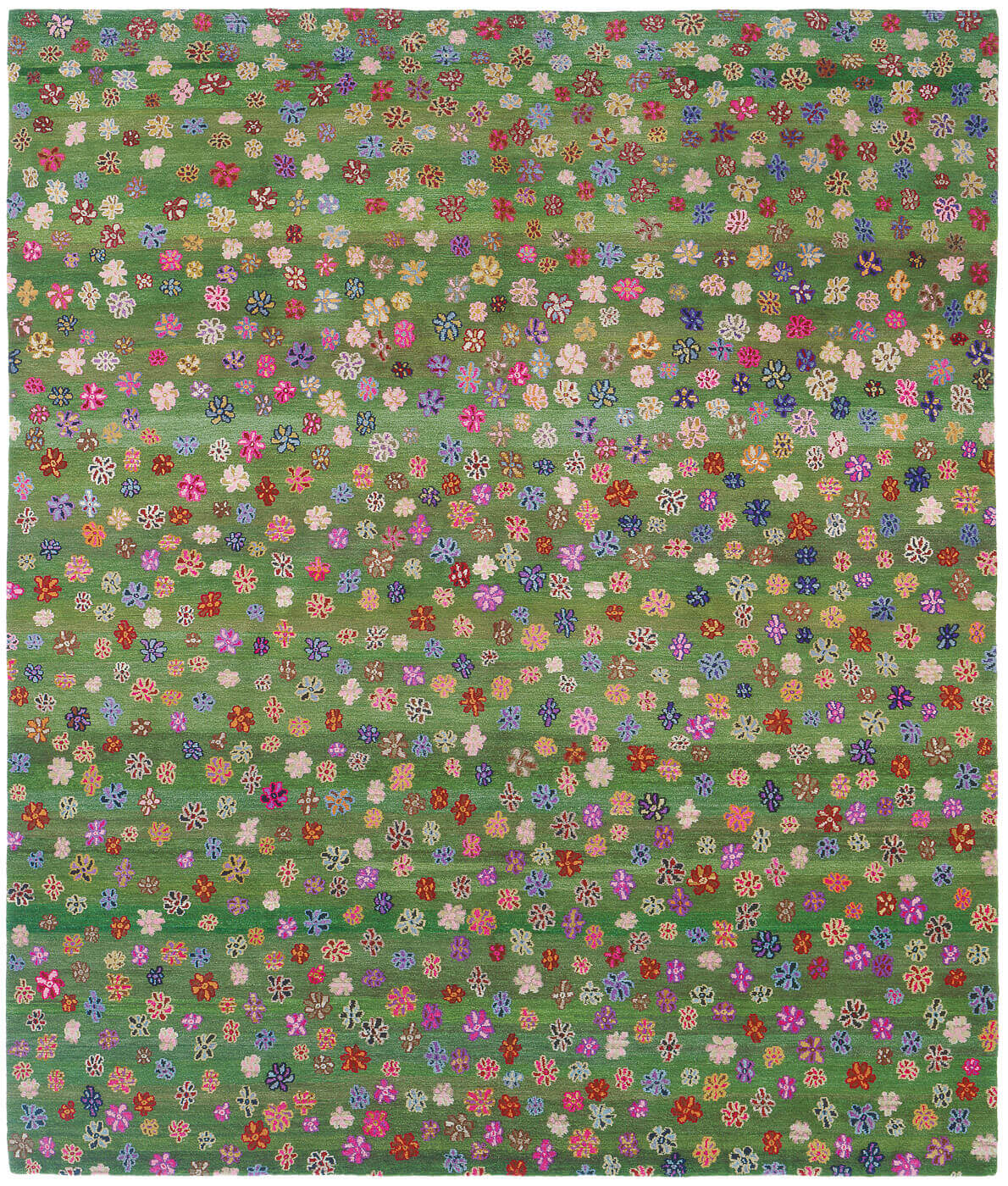 Tapete Little Flowers Verde | Tamanho: 250 × 300 cm