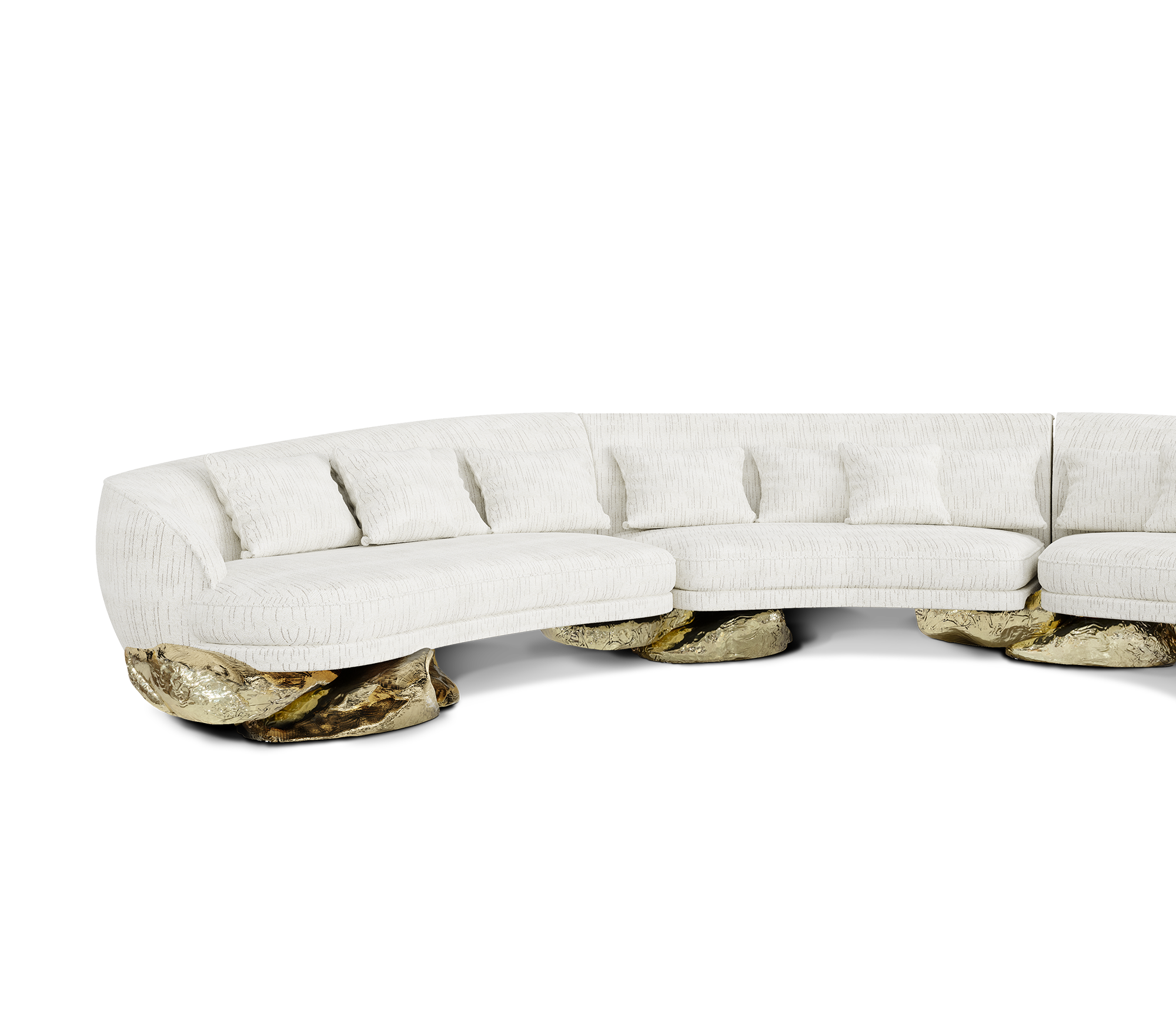 Sofá Curvo Branco Angora