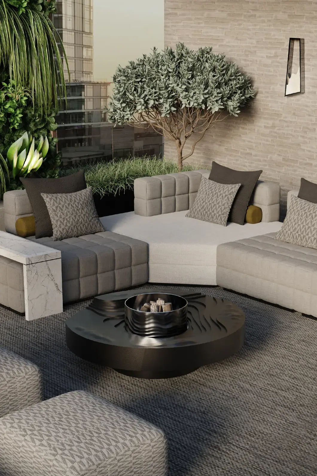 Lareira exterior Highland