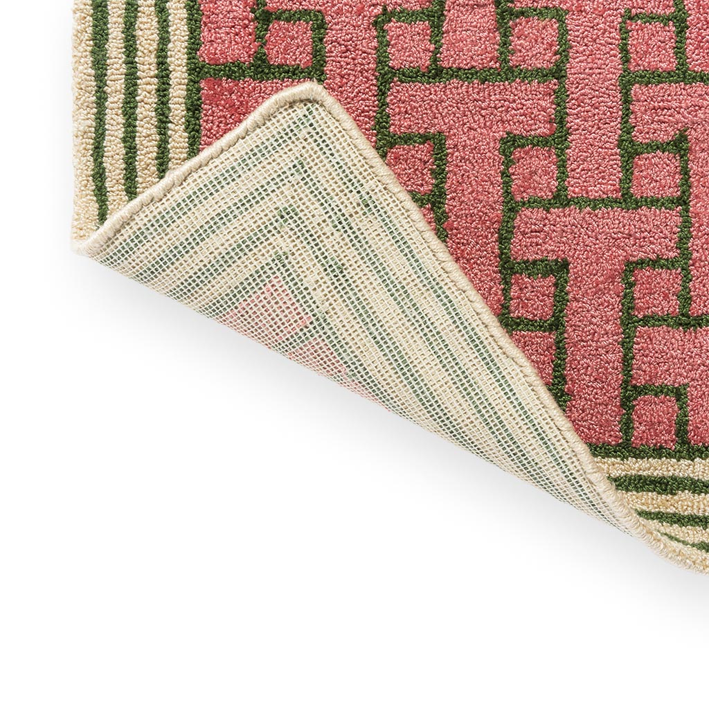 Tapete Exterior Monogram Rosa | Tamanho: 160 × 230 cm