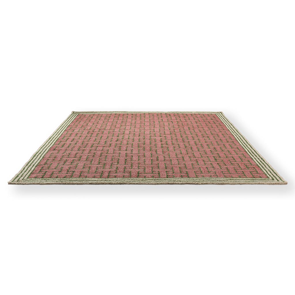 Tapete Exterior Monogram Rosa | Tamanho: 160 × 230 cm