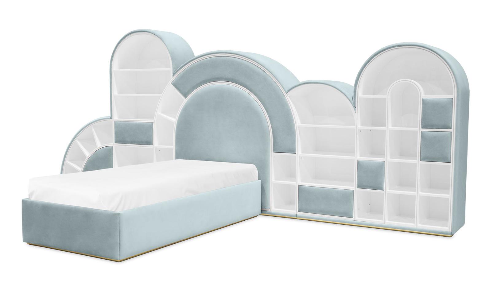 Cama Bubblegum Marshmallow azul