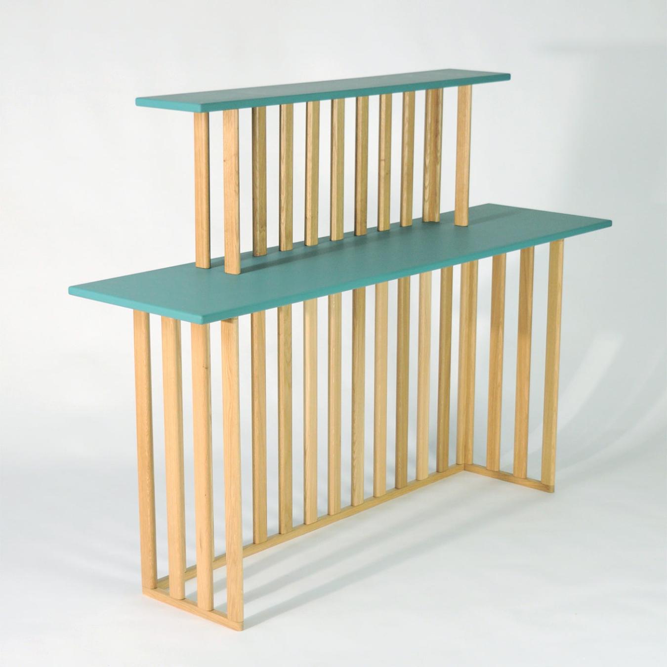 Consola Verde de Dois Níveis