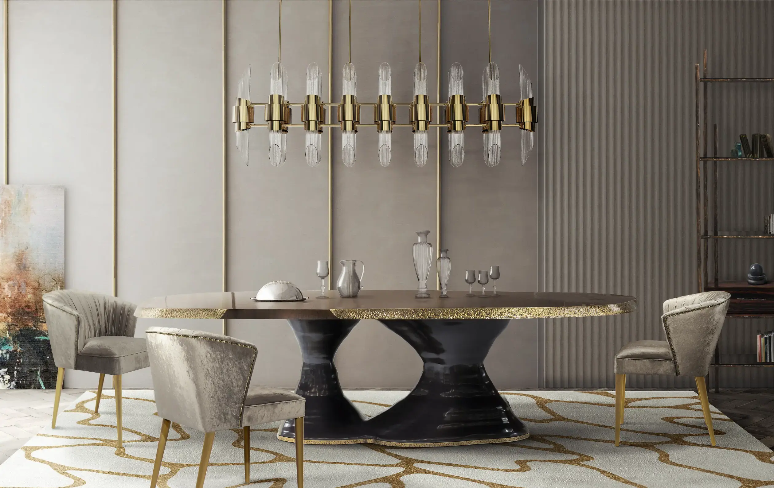 Candeeiro suspenso retangular Stellar - 1