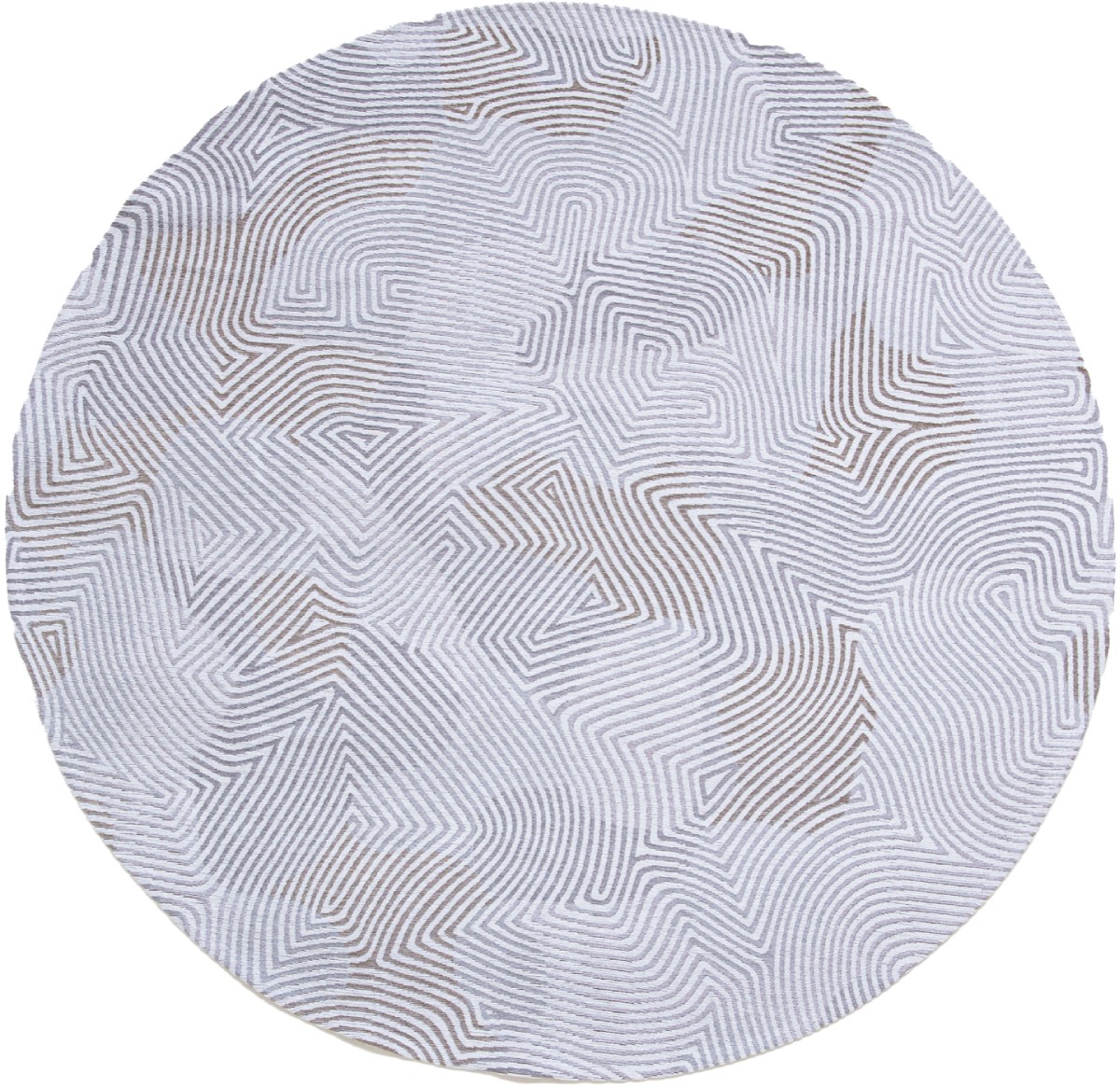 Tapete Oyster Branco 9228 Redondo | Tamanho: Ø 240 cm