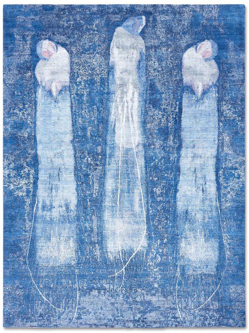 Tapete Three Birds Tecido à Mão | Tamanho: 274 × 365 cm