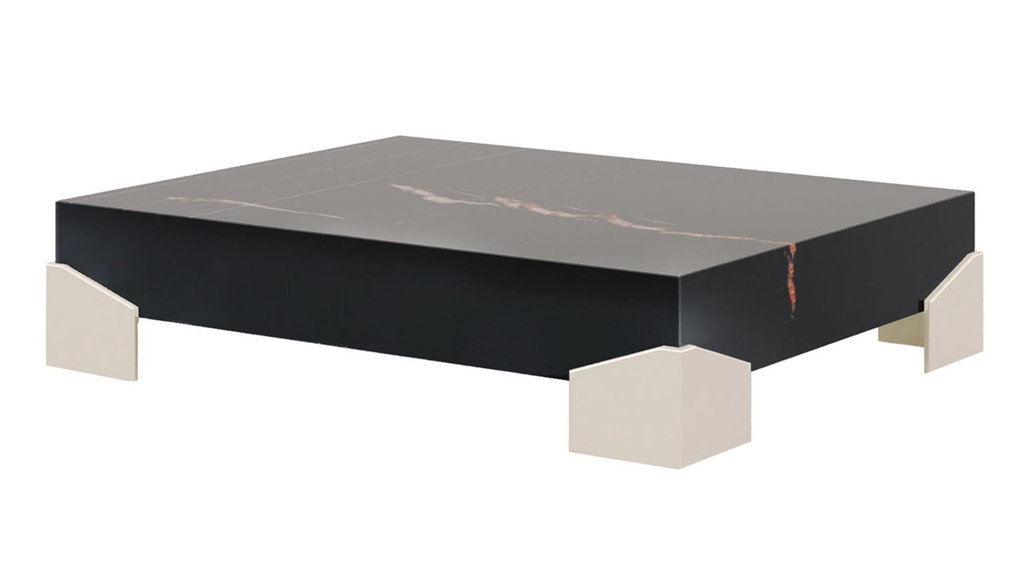 Mesa de Centro Italiana Artesanal William | Dimensões: L 123 × P 123 × A 35 cm Mesa de Centro Italiana Artesanal William | Dimensões: L 123 × P 123 × A 35 cm