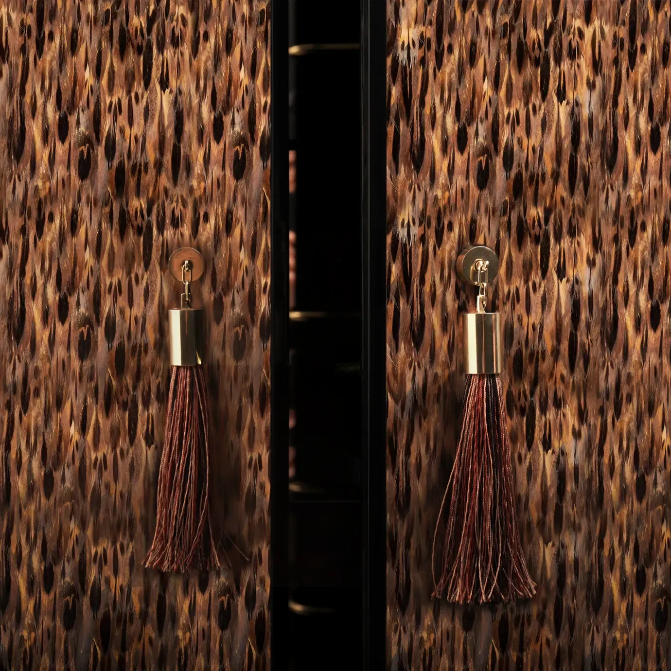 Armário bar pena dourada Allure