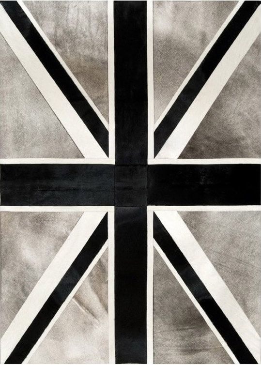 Tapete Pele de Vaca Union Jack col.2 | Tamanho: 135 × 185 cm Tapete Pele de Vaca Union Jack col.2 | Tamanho: 135 × 185 cm