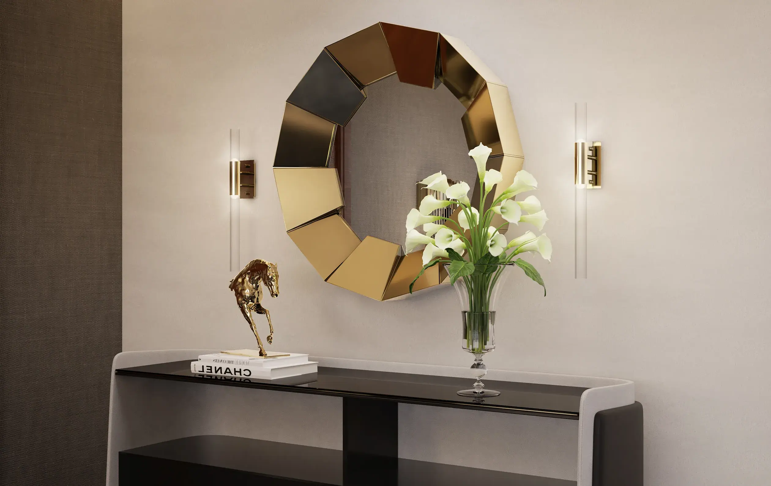 Espelho dourado Radiance - 4