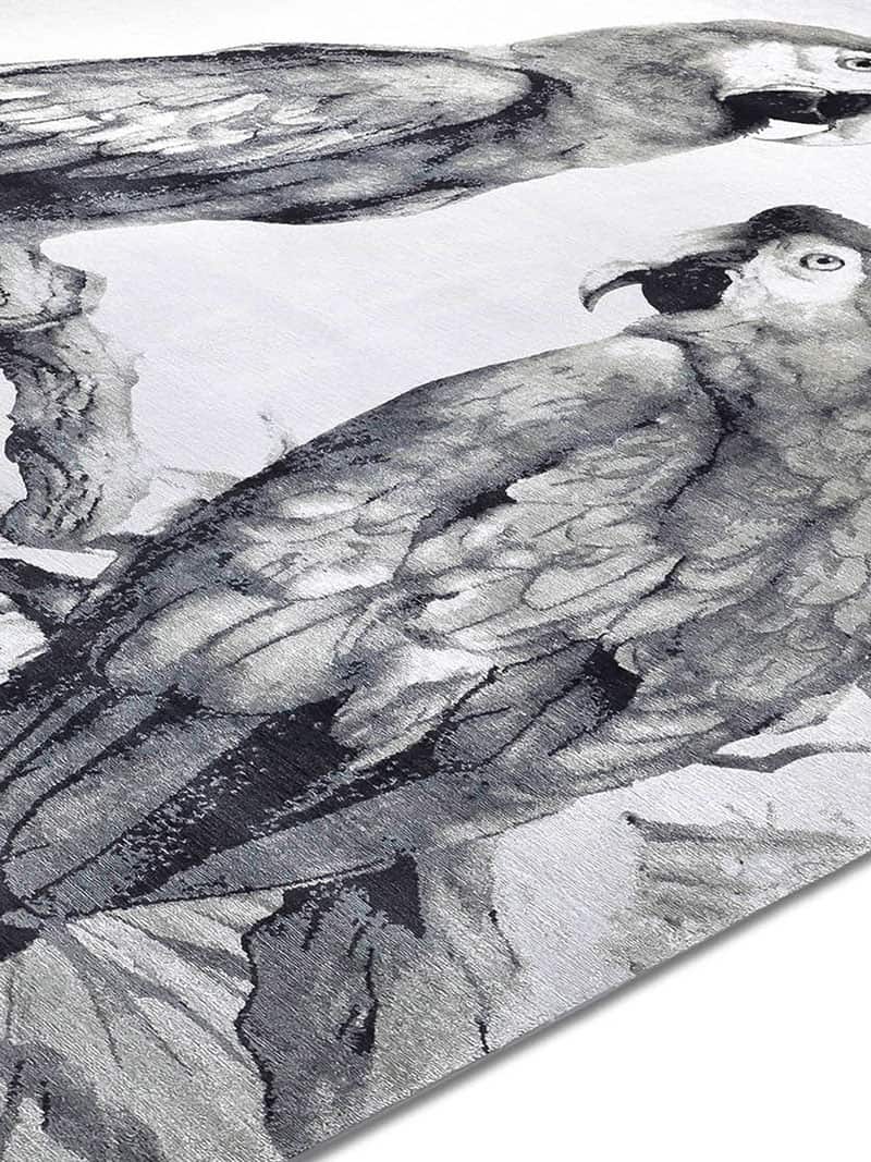 Tapete Two Parrots Tecido à Mão