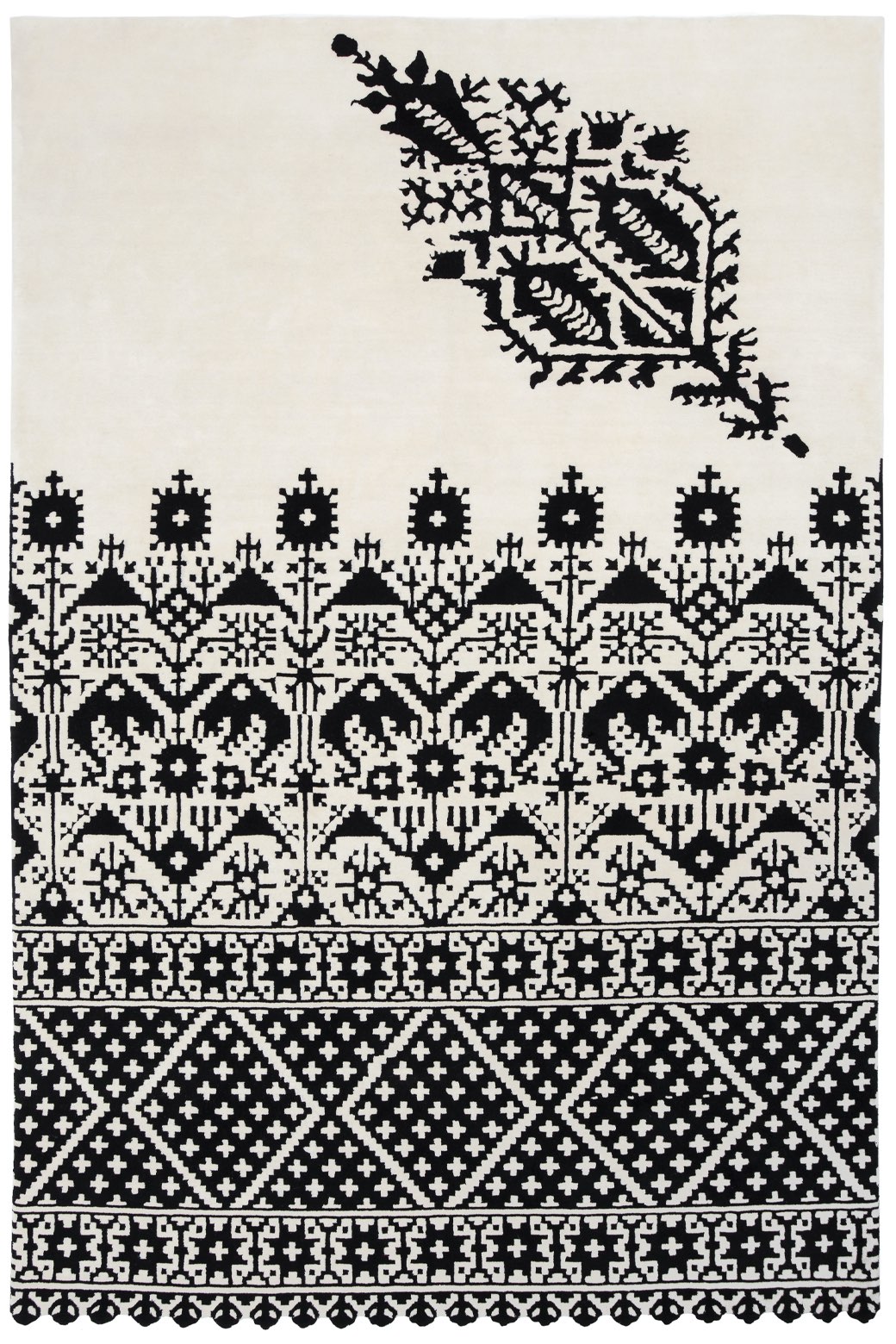 Tapete Jamil Designer Tecido à Mão