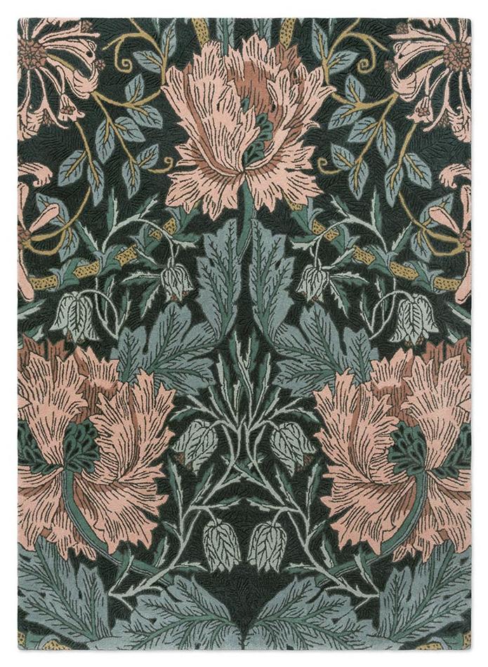 Tapete Honeysuckle & Tulip Teal