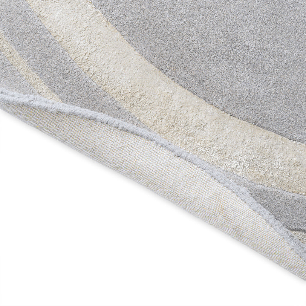 Tapete Redondo Redbrook-Prata