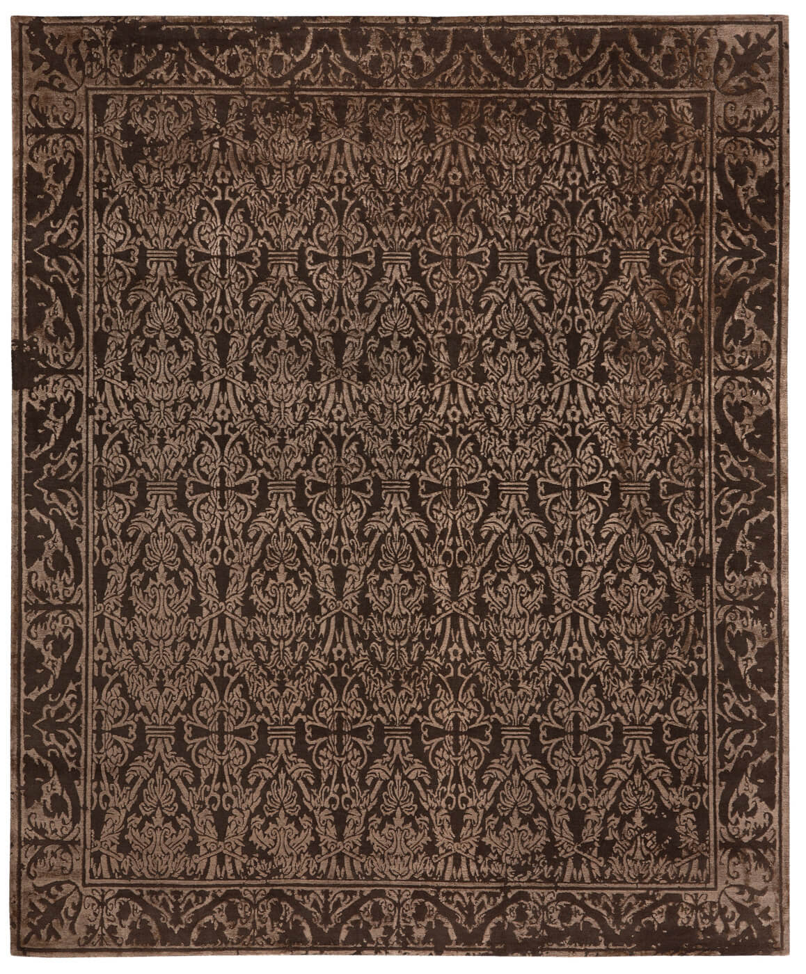 Tapete Alcaraz Little Rocked Castanho | Tamanho: 500 × 600 cm